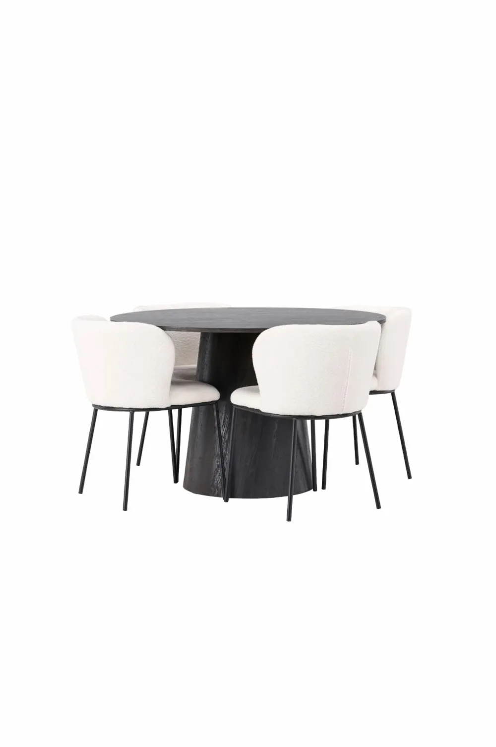 Venture Home Spisegrupper>Spisegruppe Lanzo med 4 stole Edina Black
