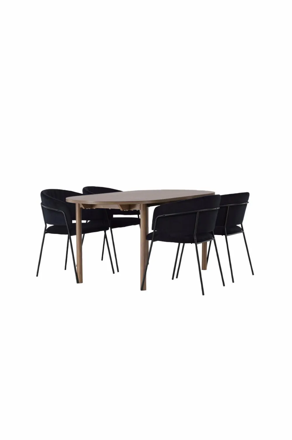 Venture Home Spisegrupper>Spisegruppe Andy med stole Selma Sort