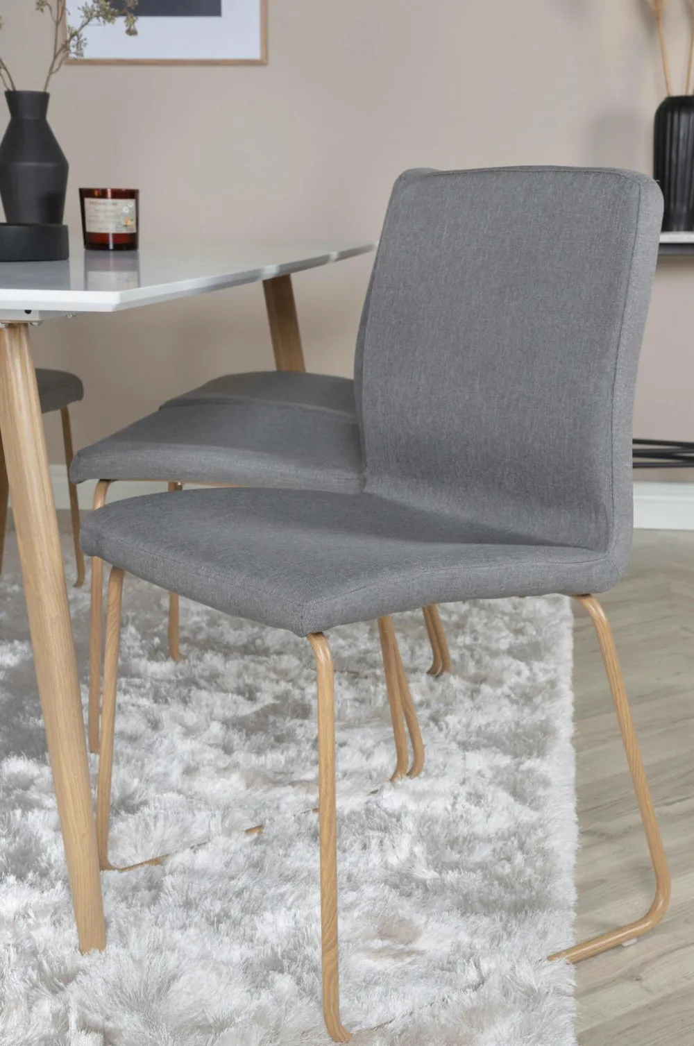 Venture Home Spisegrupper>Spisegruppe Polar med stolene Mace Grå