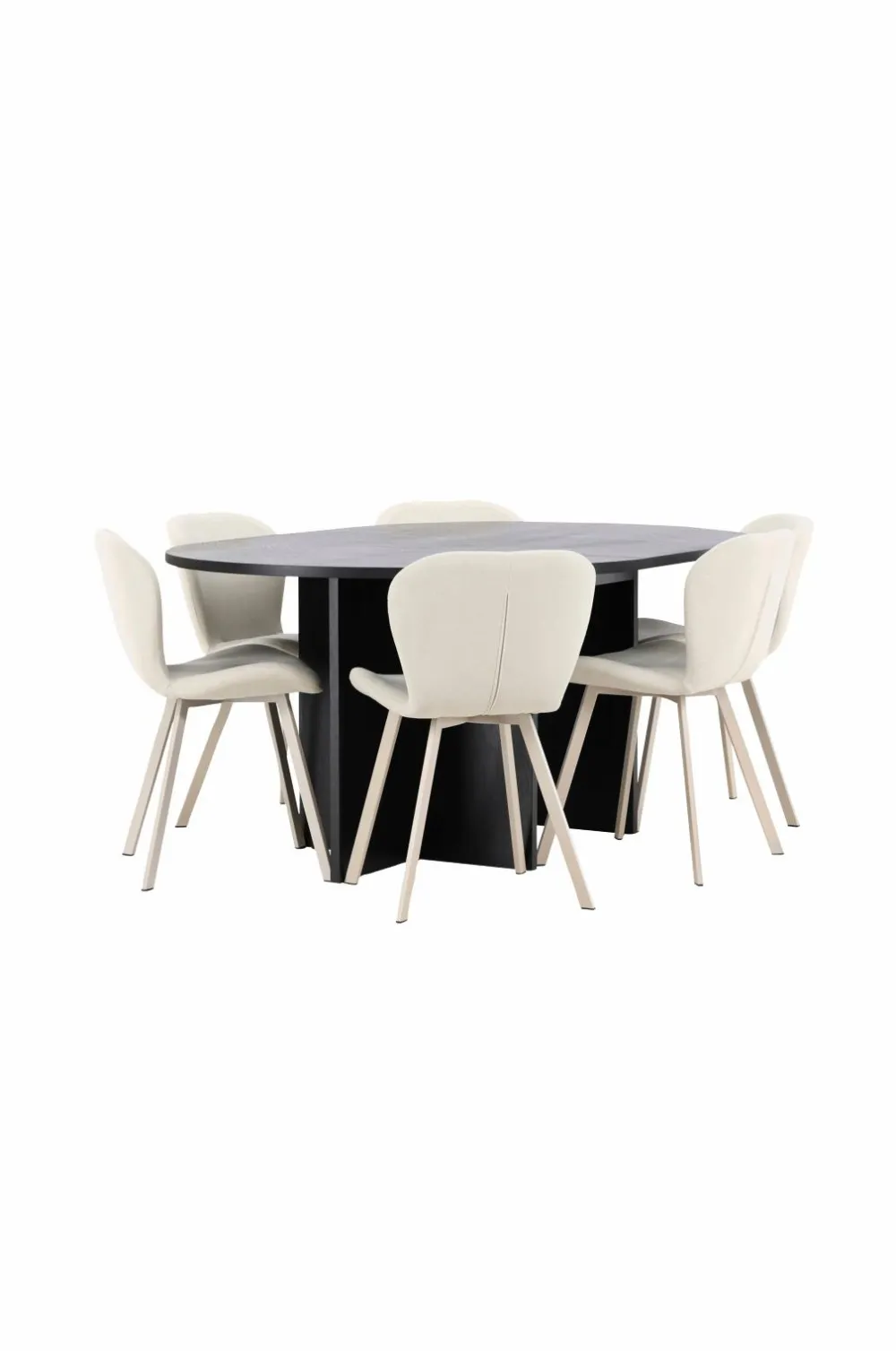 Venture Home Strada-spisebord med Lilja-stol Beige Hot