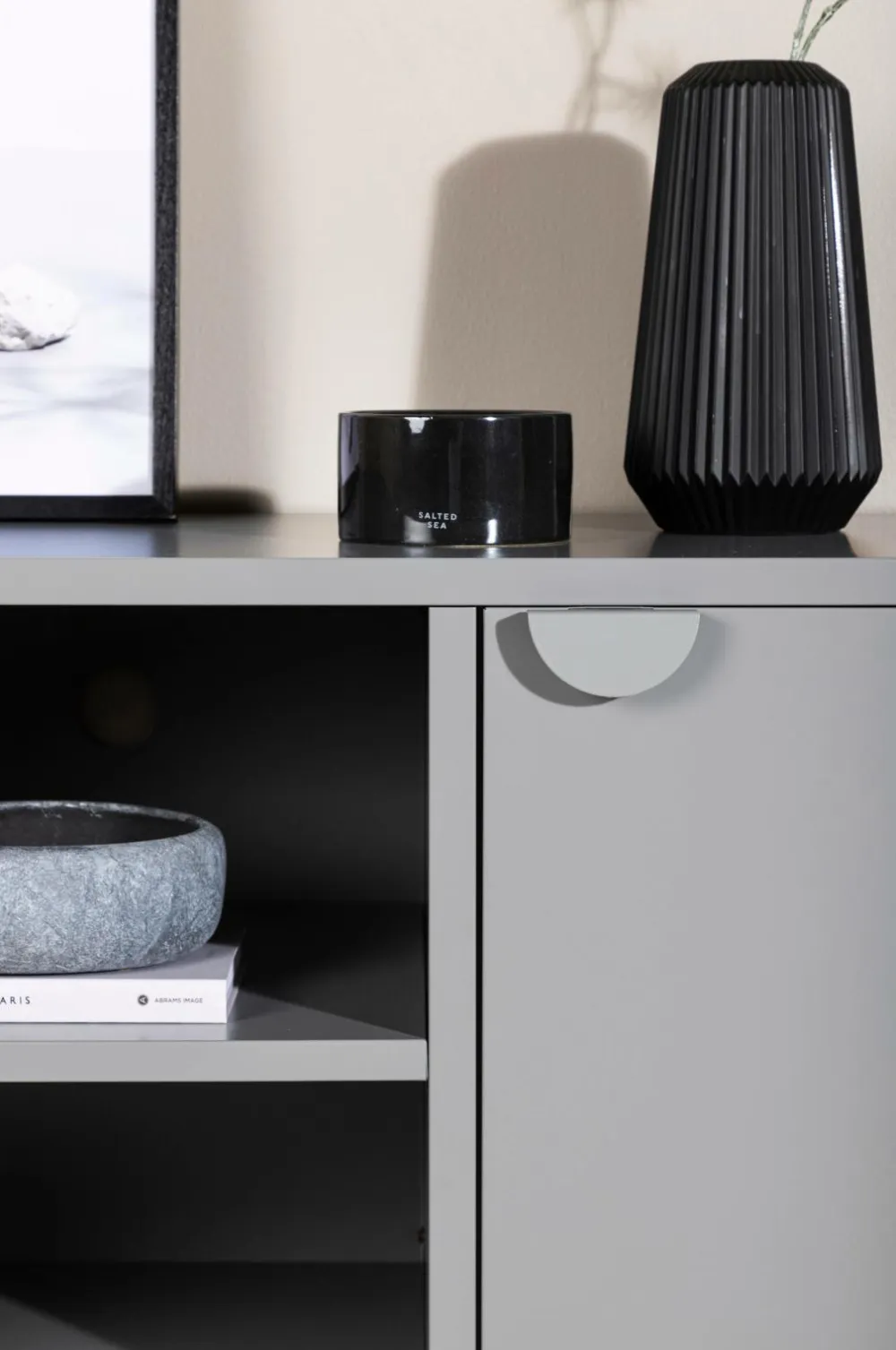 Venture Home Tv-Bænke>TV-bænk Piring Sort-lysegrå