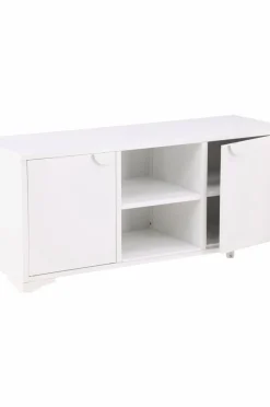 Venture Home TV-bænk Piring Sort/hvid Clearance