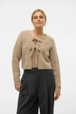 Vero Moda Cardigan vmAdelina LS Short Two Way Silver mink New