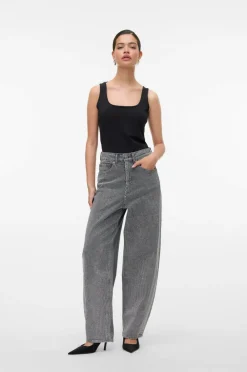 Vero Moda Jeans vmBillie HR Barrel Ank Rhine Medium grey denim Outlet