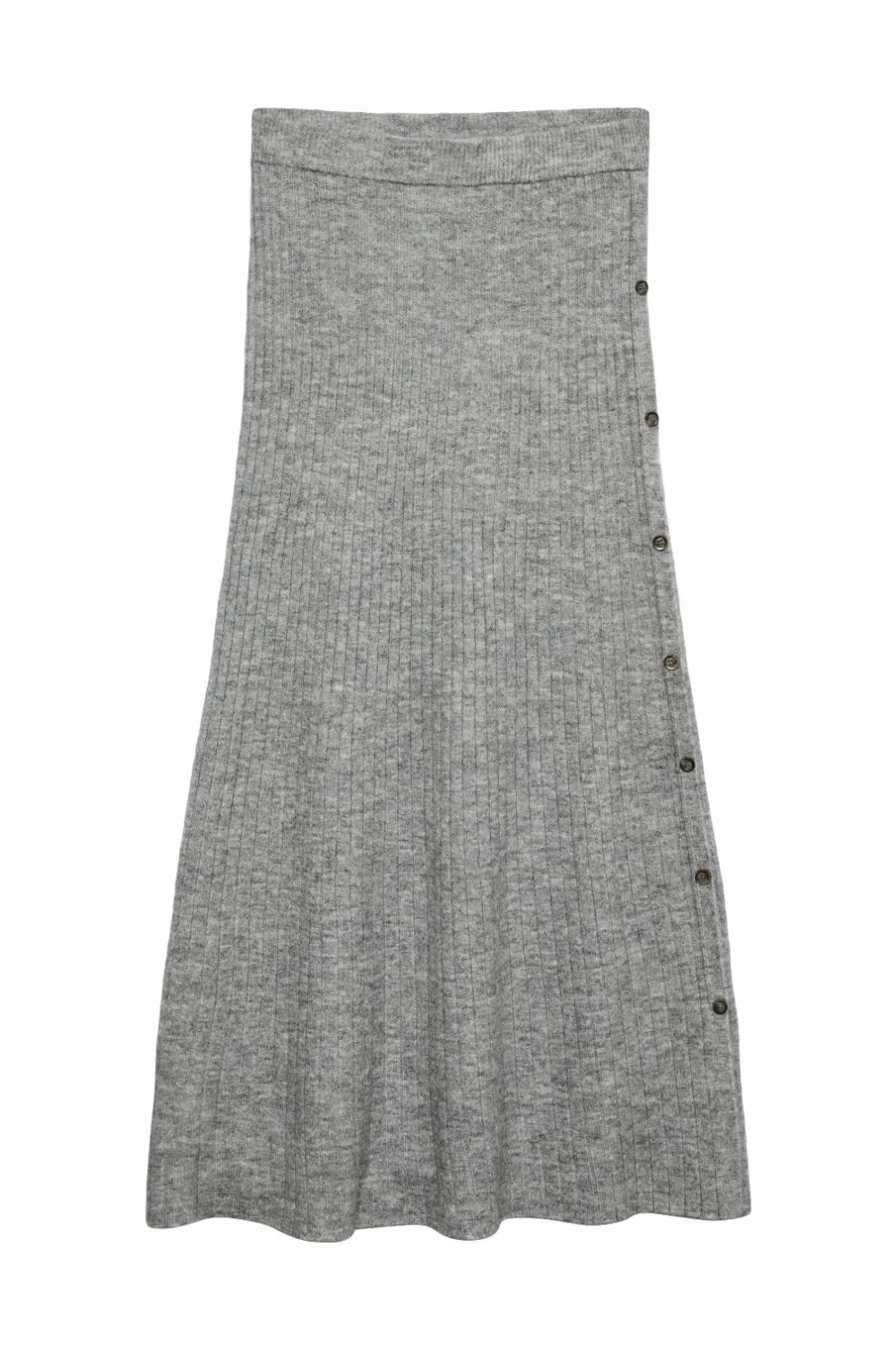 Vero Moda Nederdele>Maxi nederdel vmSally NW Ankle Light grey melange