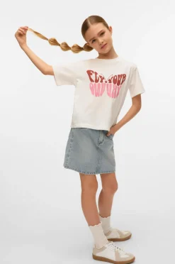 Vero Moda Girl Cowboynederdel vmBling MR Short Rhines Denim Skirt Light blue denim Outlet