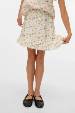 Vero Moda Girl Nederdel vmJosie Marigold MW Short Skirt Wvn Birch Outlet