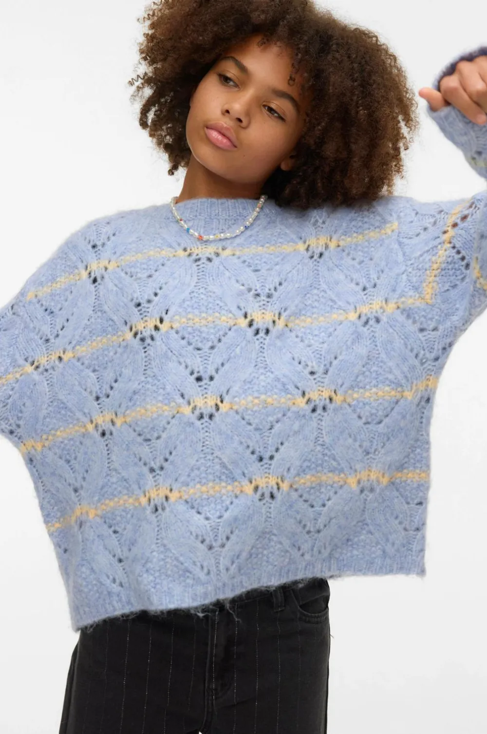 Vero Moda Girl Trøjer & Cardigans>Pullover vmNew Hatty Brunnera blue