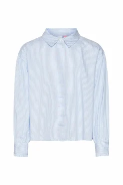Vero Moda Girl Skjorter>Skjorte vmPinny LS Shirt Wvn Girl Bright white