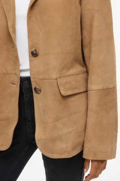 Vila Habitjakke viIda L/S Suede Blazer Toasted coconut New