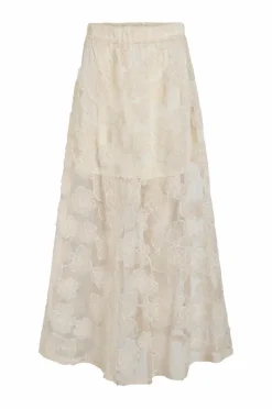 Vila Nederdele>Maxi nederdel viKaria HW Lace Midi Skirt Birch