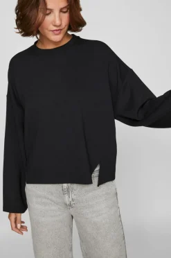 Vila Sweatshirt viReflecti Crew Neck L/S Sweat Top Black beauty New