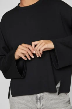 Vila Sweatshirt viReflecti Crew Neck L/S Sweat Top Black beauty New