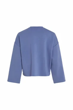 Vila Sweatshirts & Hoodies>Sweatshirt viReflecti Crew Neck L/S Sweat Top Bijou blue