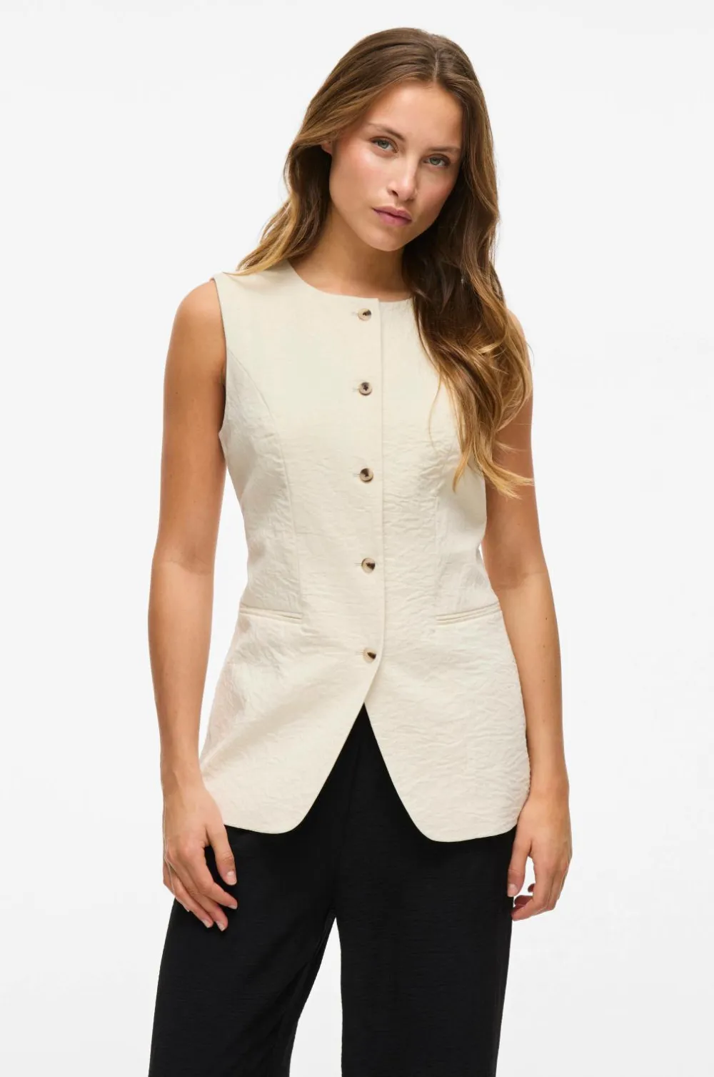 Vila Blazere & Veste>viFreja S/L Waistcoat/tes Birch