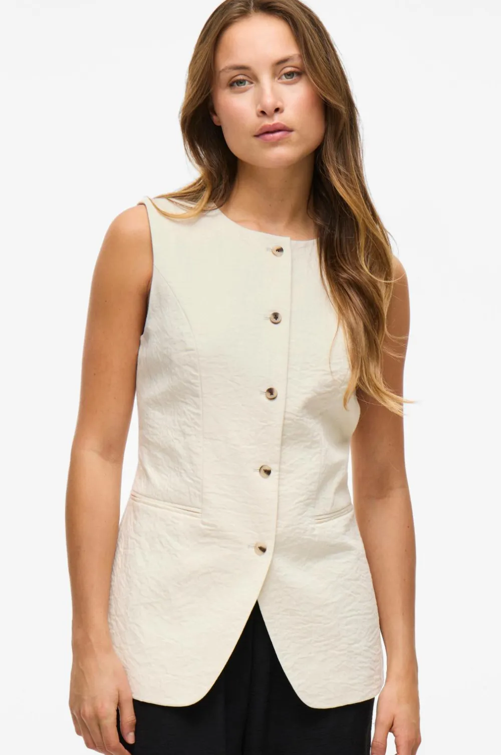Vila Blazere & Veste>viFreja S/L Waistcoat/tes Birch