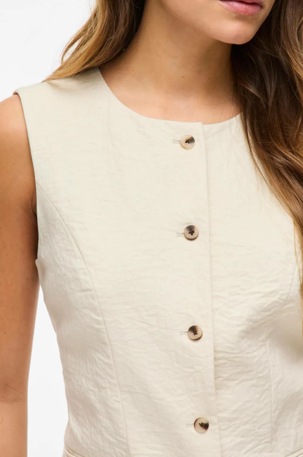 Vila Blazere & Veste>viFreja S/L Waistcoat/tes Birch