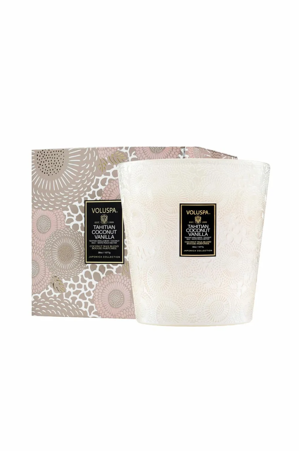 Voluspa Rumduft>Tahitian Coconut Vanilla Boxed Luxe Jar Candle 80 H No Color