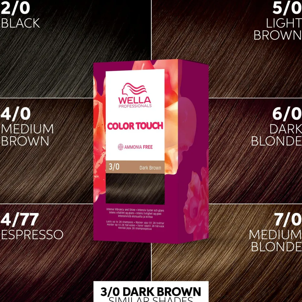 Wella Professionals Color Touch Pure Naturals 130 ml Dark brown 3/0 Hot