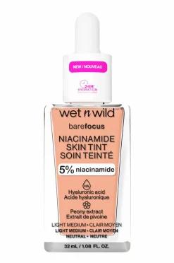 Wet n Wild Bare Focus Niacinamide Skin Tint Light Medium Sand Hot