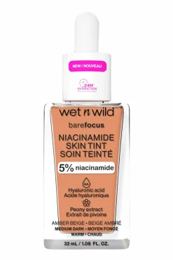 Wet n Wild Bare Focus Niacinamide Skin Tint Amber Beige New