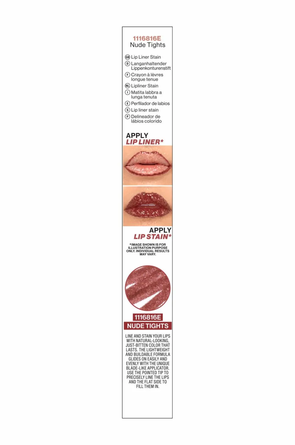 Wet n Wild Læber>Perfect Pout Lip Liner Stain Nude Tights