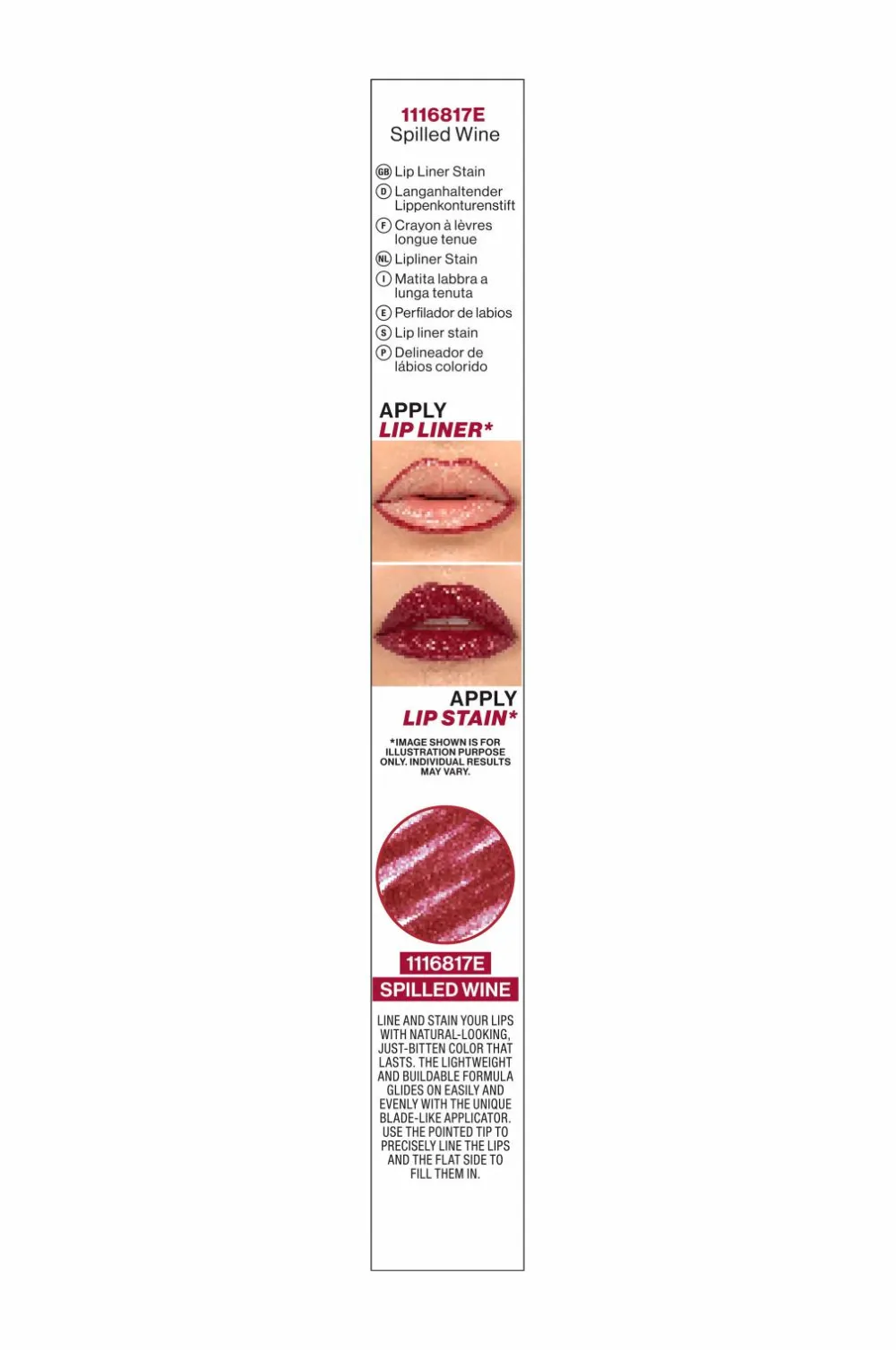 Wet n Wild Læber>Perfect Pout Lip Liner Stain Spilled Wine