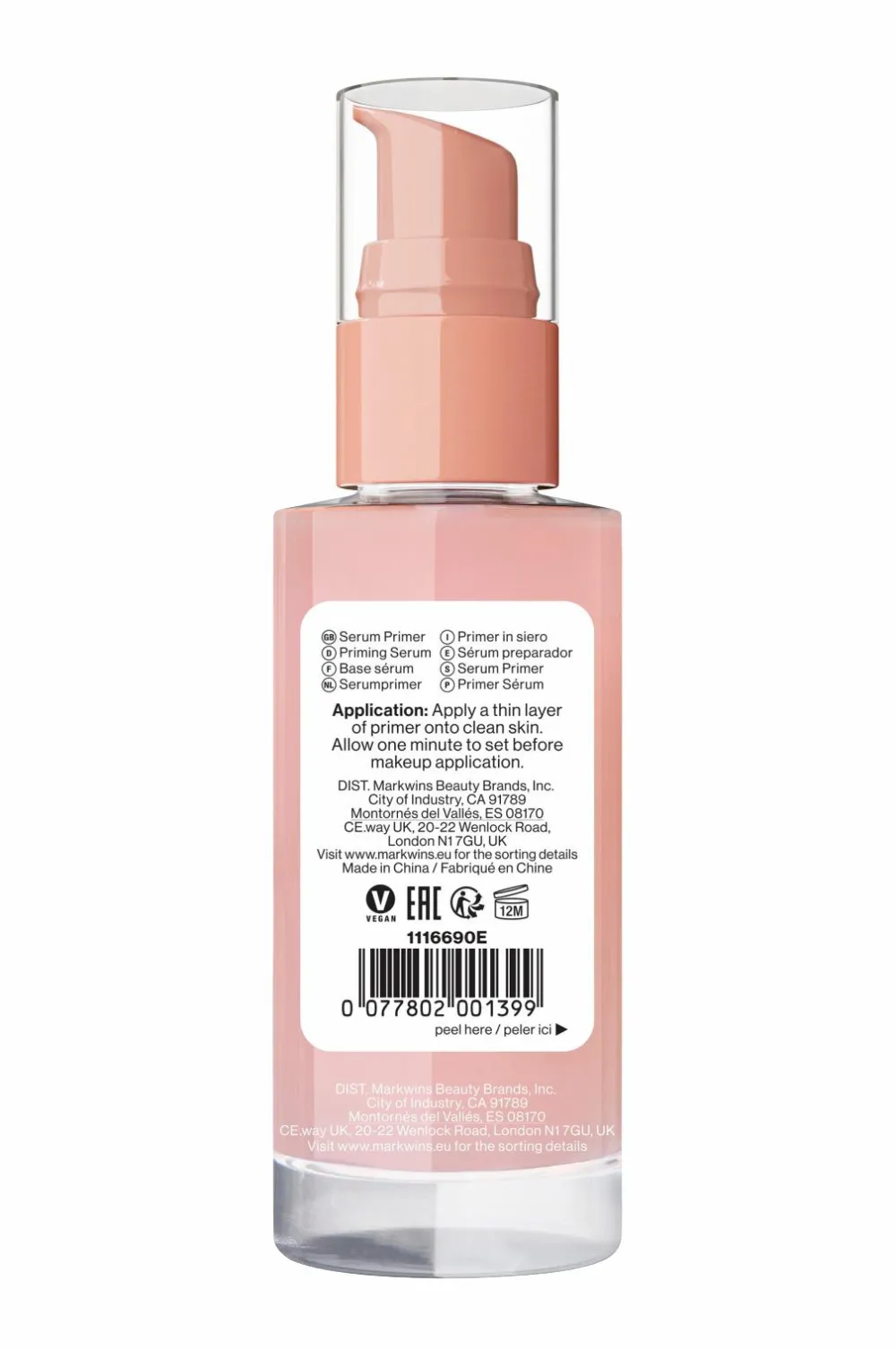 Wet n Wild Ansigt>Prime Focus Clingy Serum Primer No Color