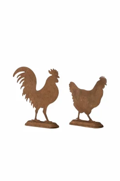 Wikholm Form Hen & Rooster S/2 Rost New