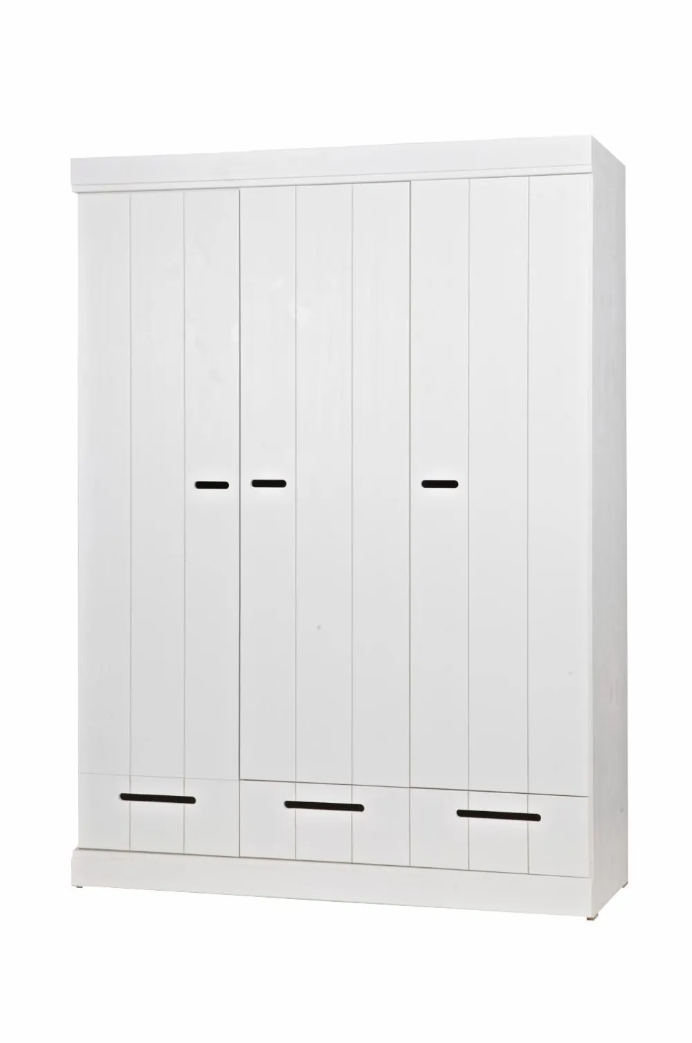 WOOOD Garderobeskabe>Garderobe Connect m struktur, H195xB140xD53 Hvid