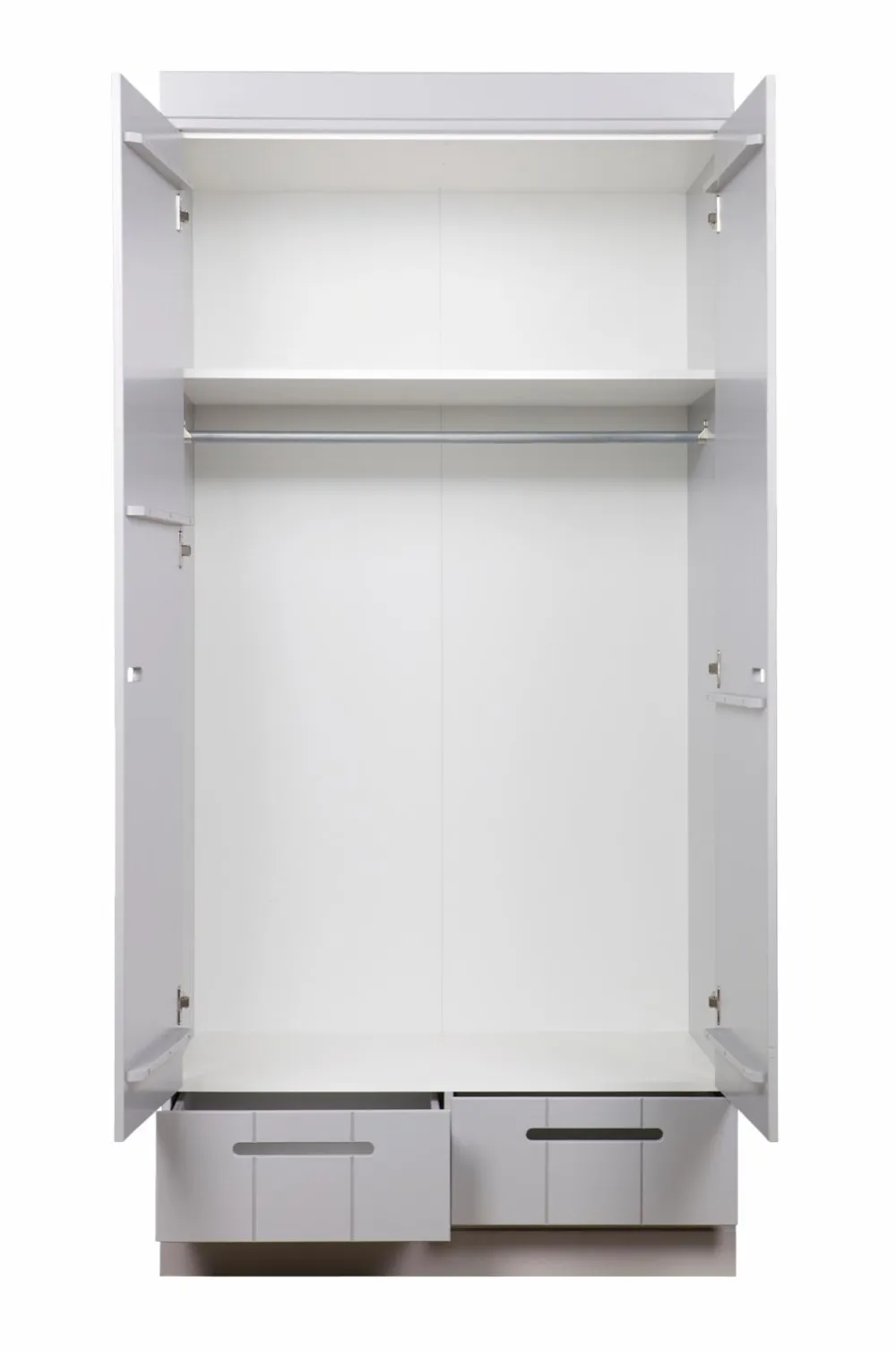 WOOOD Garderobe Connect m struktur, H195xB94xD53 Concrete Grå Online