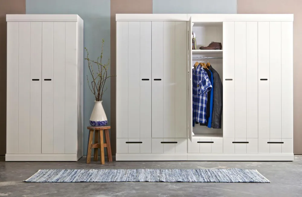 WOOOD Garderobeskabe>Garderobe Connect, H195xB94xD53 Hvid