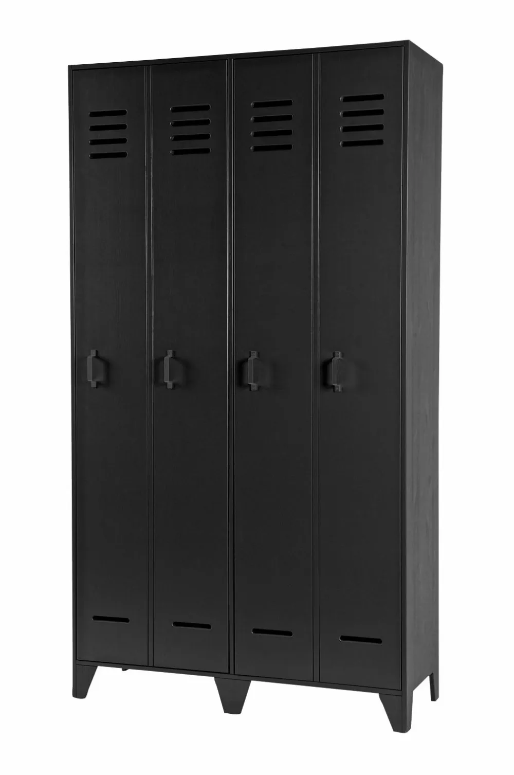 WOOOD Garderobeskabe>Garderobeskab Stijn Black mdf/metal