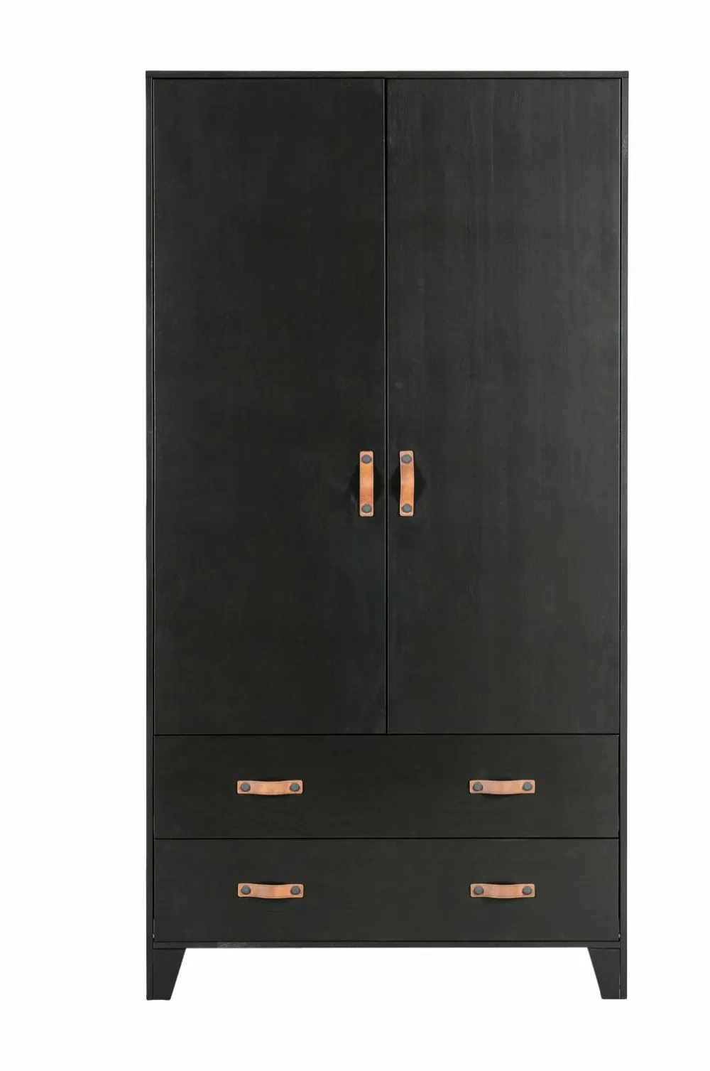 WOOOD Garderobeskab Dian Black mdf/metal Discount