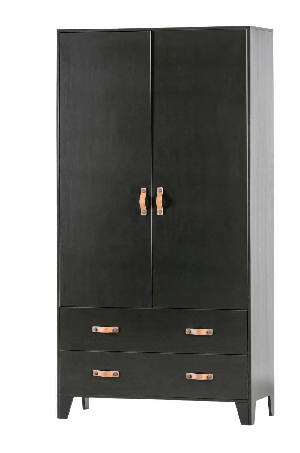 WOOOD Garderobeskab Dian Black mdf/metal Discount