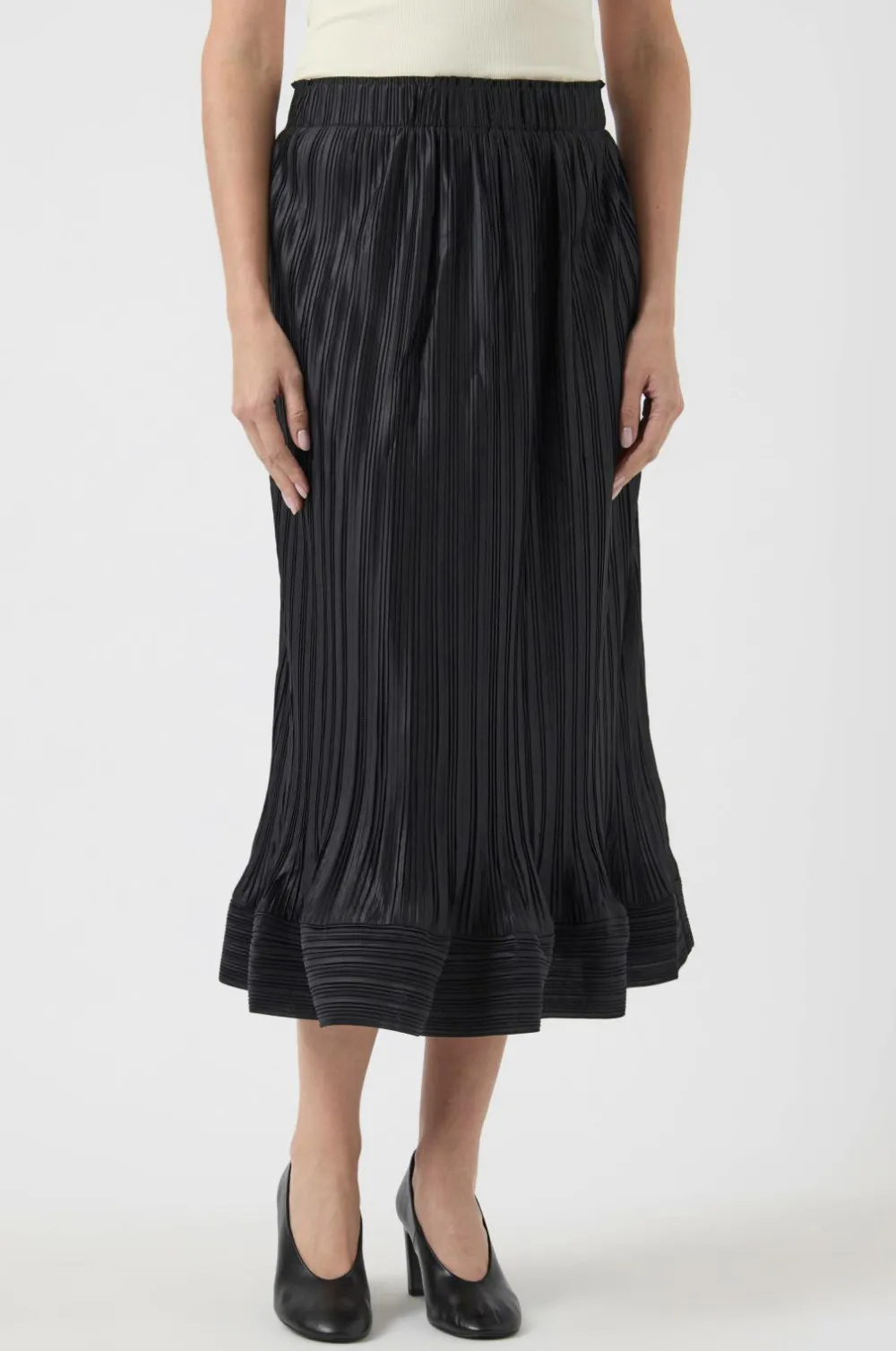YAS Nederdele>Nederdel Riva HW Midi Skirt Black