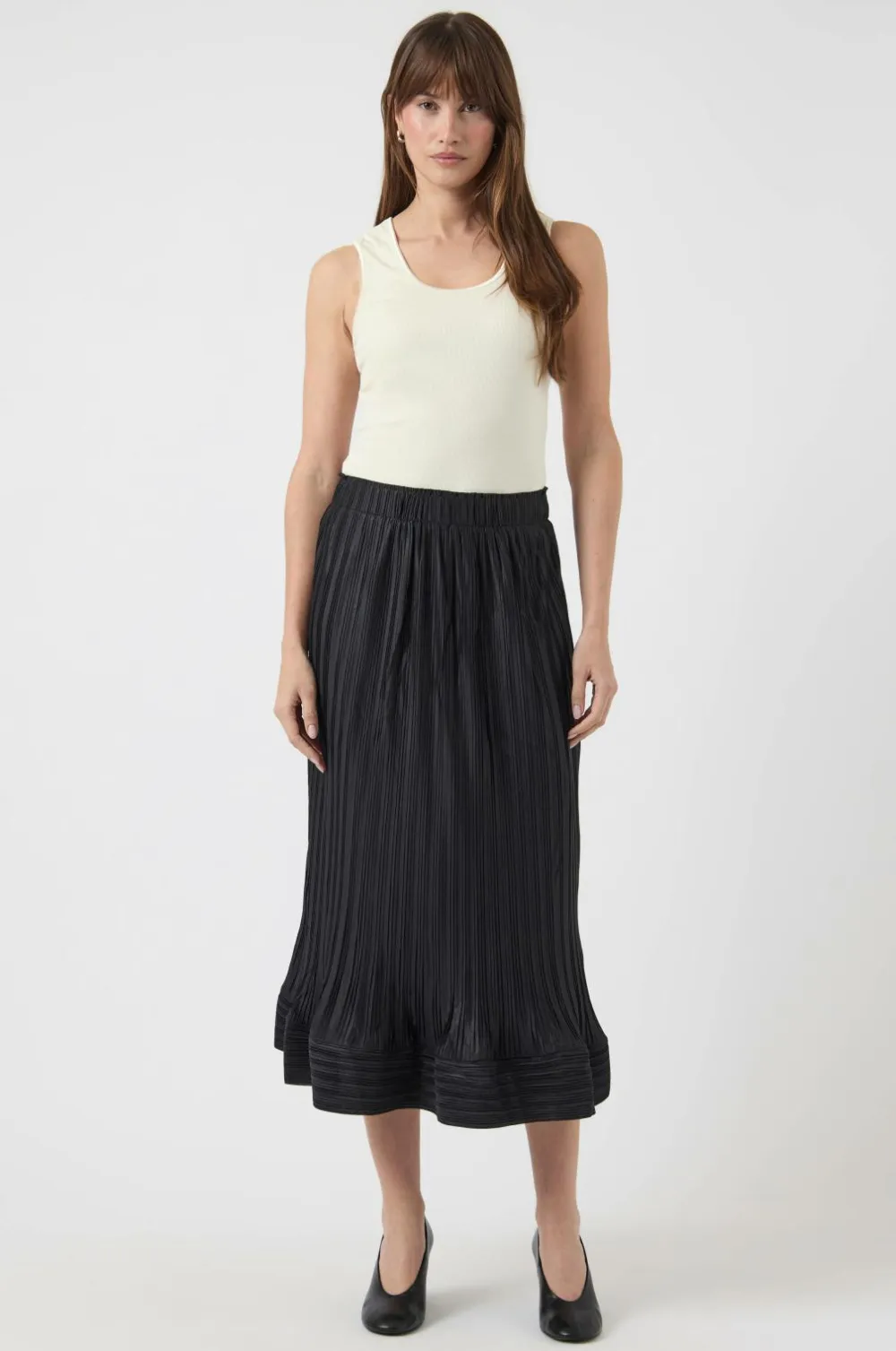 YAS Nederdele>Nederdel Riva HW Midi Skirt Black
