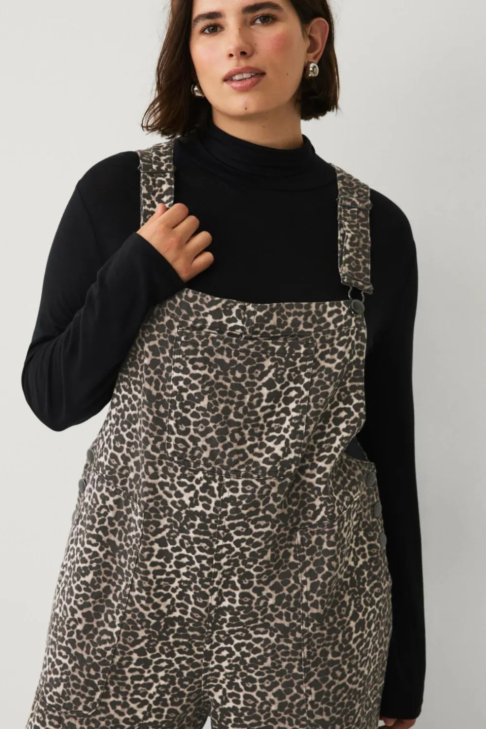 Zizzi Jumpsuits & Buksedragter>Buksekjole jUmma Dungaree Light Leo