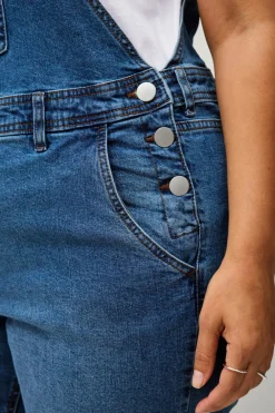 Zizzi Denimshorts jEvlia Dungaree Shorts Light blue denim Sale