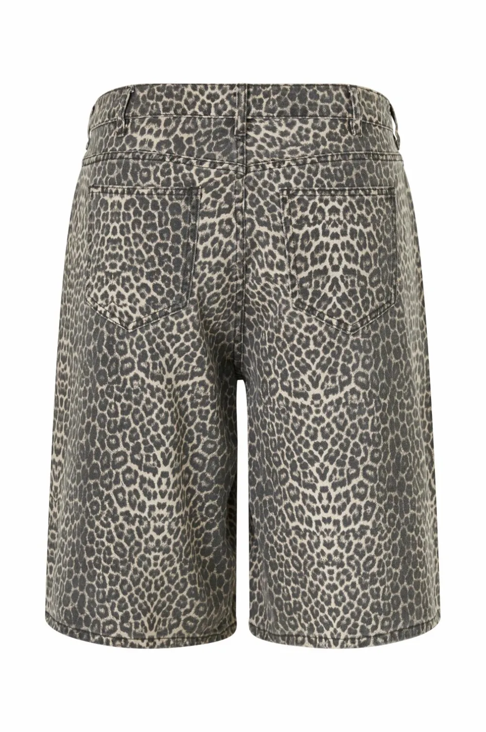 Zizzi Denimshorts jLeona Bermuda Shorts Leopard Sale