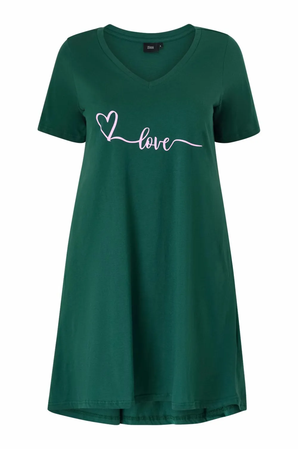 Zizzi Natkjole mAlba S/S Blk Dress June Bug Love Best