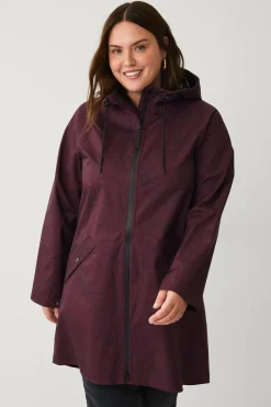 Zizzi Regntøj>Regnjakke mKlara aop Raincoat Fig Aop