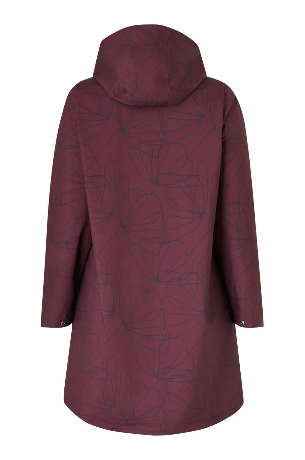 Zizzi Regntøj>Regnjakke mKlara aop Raincoat Fig Aop