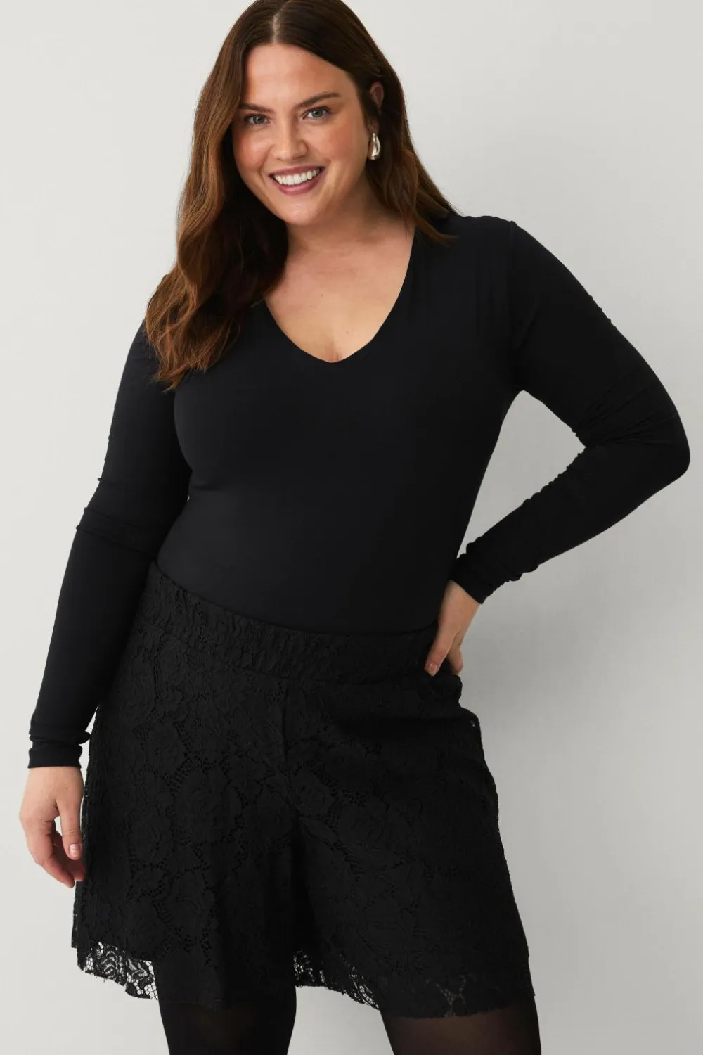 Zizzi Shorts mMonika, Shorts Black