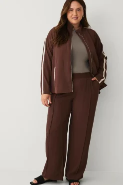 Zizzi Bukser>Sweatpants mClaudia Deep mahogany