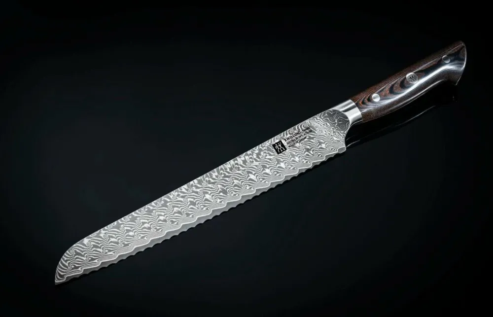 ZWILLING Køkkenknive & Knivtilbehør>Brødkniv Tanrei 23 cm Brun, grå