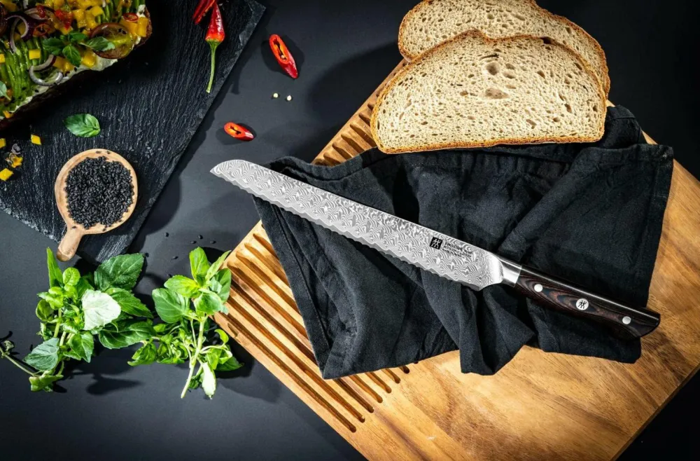 ZWILLING Køkkenknive & Knivtilbehør>Brødkniv Tanrei 23 cm Brun, grå