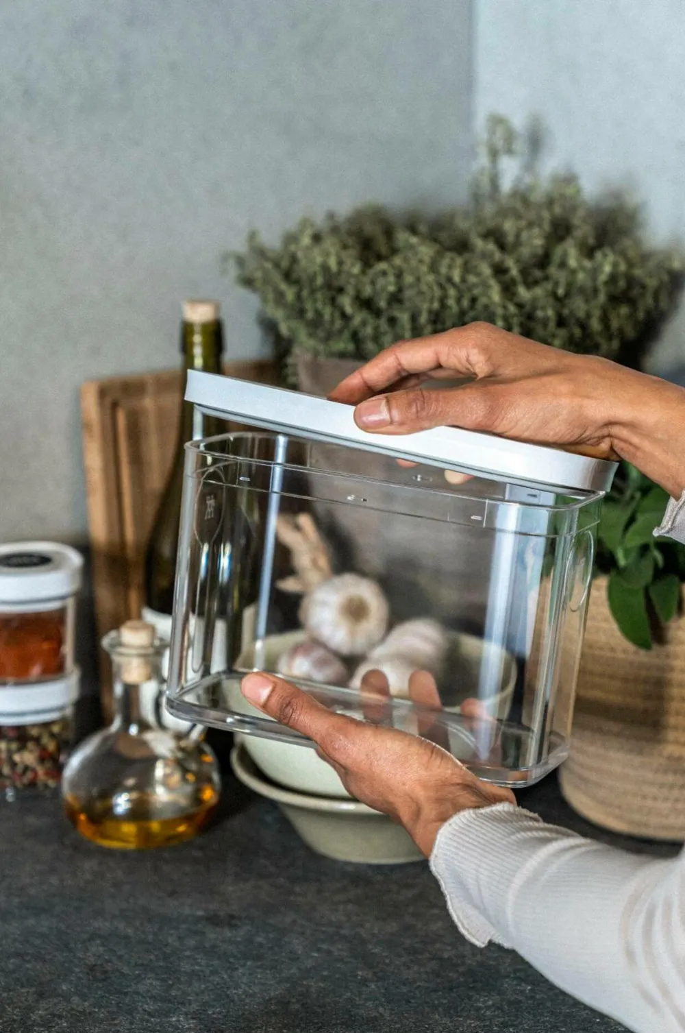 ZWILLING Køkkenopbevaring>Forvaringsboks Fresh & Save Cube 3M Hvid, gennemsigtig