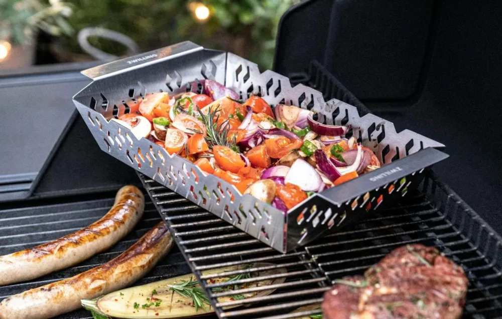 ZWILLING Husholdningsartikler>Grillkorg BBQ+ M Sølv
