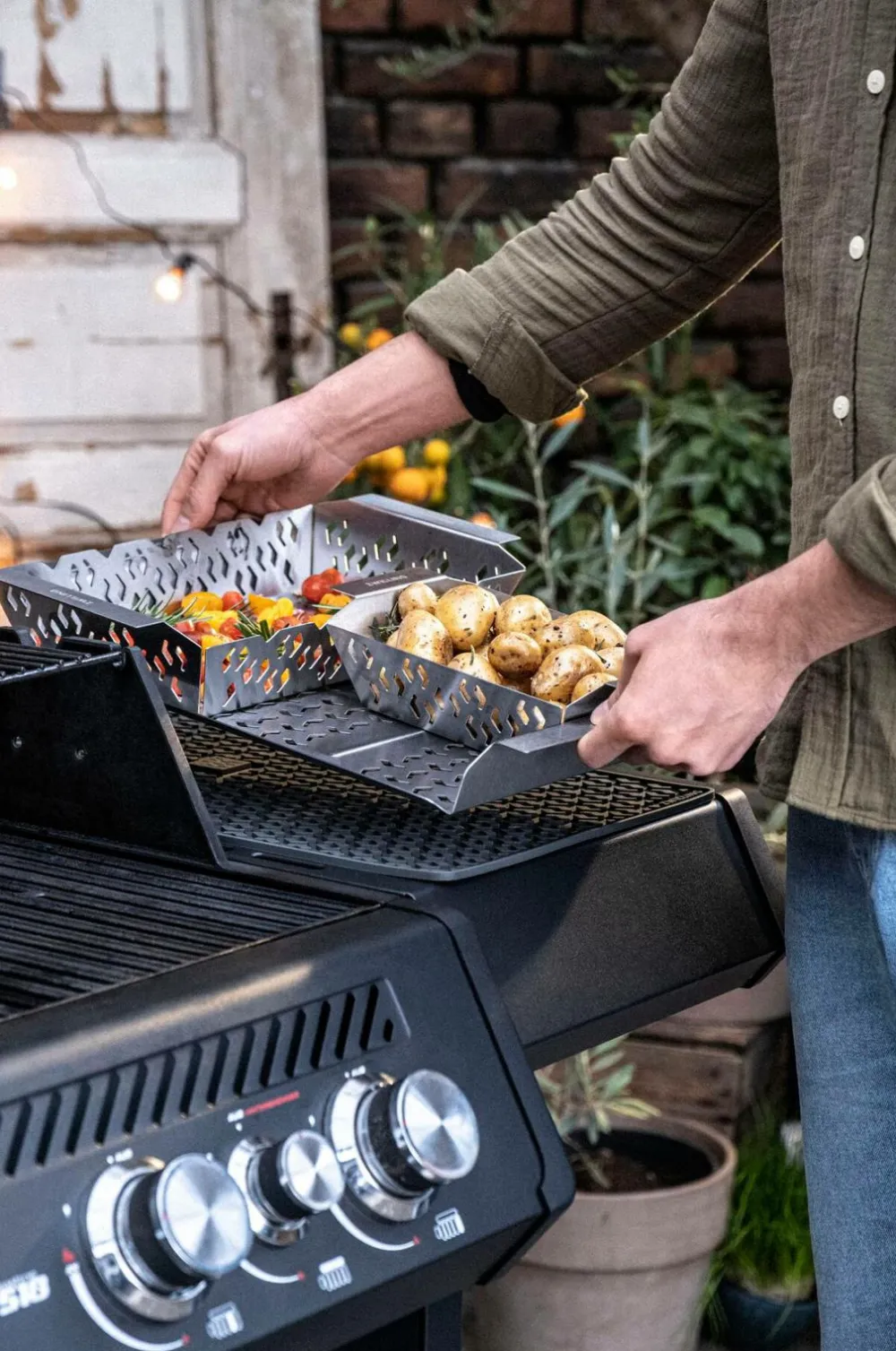 ZWILLING Husholdningsartikler>Grillkorg BBQ+ Xl Sølv